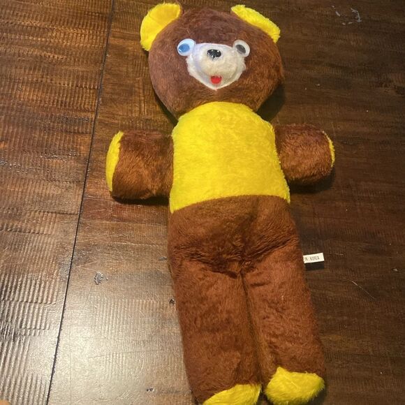 Vintage plush toys Bundle Mattel Baby Beans, wind up bear,Dankin pink elephant - Picture 2 of 14